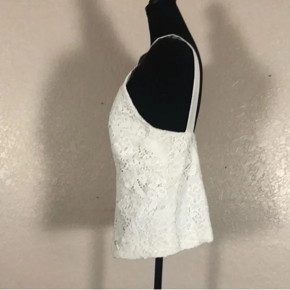 1023 NWT Keepsake Lace Overlay Sleeveless Blouse. SzS - Picture 3 of 6